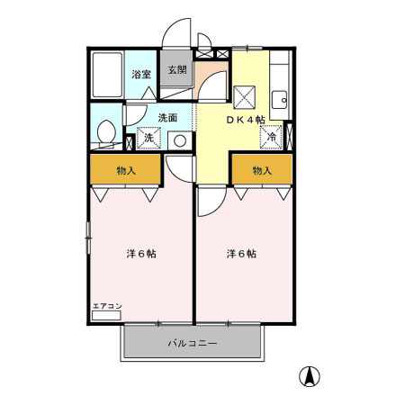 ラ・グラシューズⅠの間取り