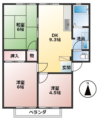ベルメゾンの間取り