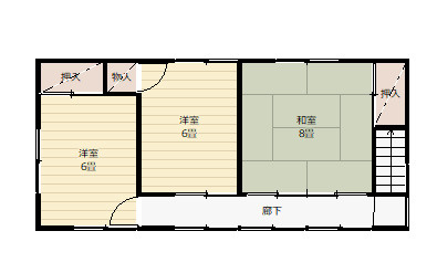 【間取り】 | 米沢市西大通１丁目　２階建て中古物件リノベーション済