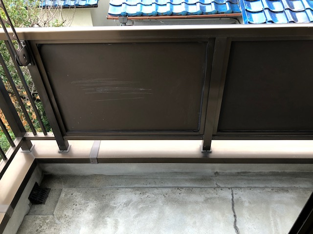 サウスビュウハイツのバルコニー
