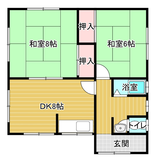 【間取り】 | 川辺平家Ｅ