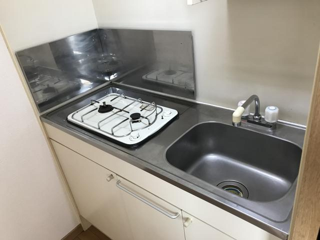【キッチン】 | エステート・モア・博多公園通り | ２口ガスコンロ♪