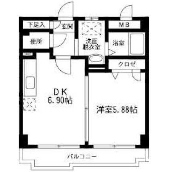 【間取り】 | ローヤルマンション博多駅前