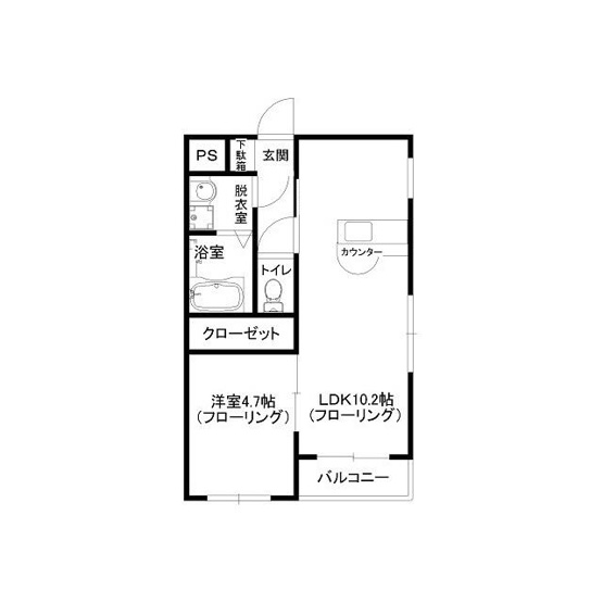 【間取り】 | 駅南Ⅴマルオカ