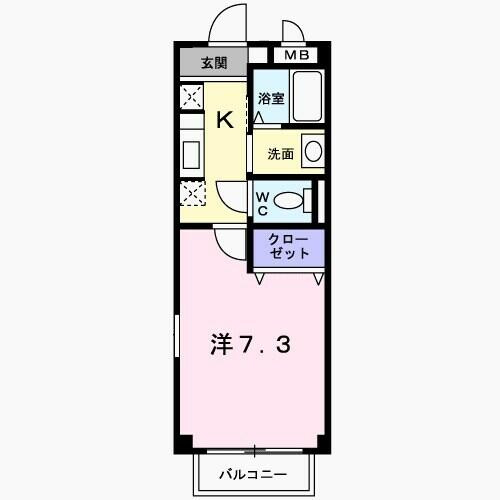 【間取り】 | ジュネス博多南Ⅱ