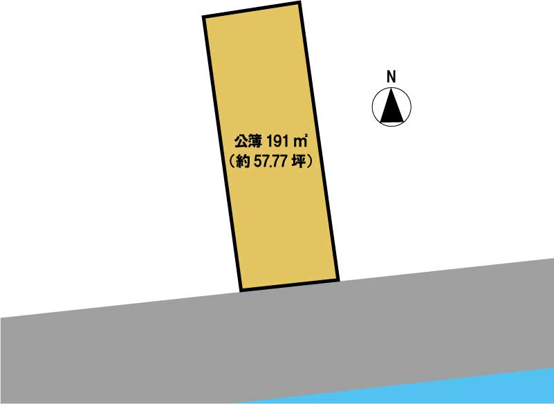 高知市 薊野西町1丁目 売土地の土地図