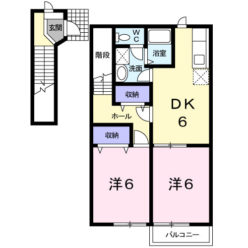 エレガント西青の間取り