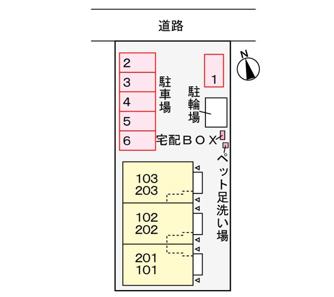 メゾン・リュミエール Ⅳの区画図