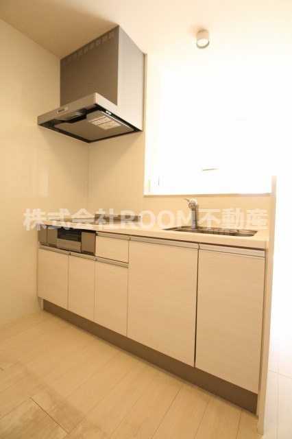 コンフォーレ鷹尾 A・Ｂ棟のキッチン|コンパクトなキッチンで掃除もラクラク