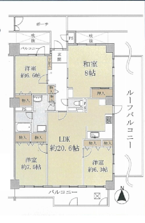◆南東角住戸◆サンロイヤル箕面コスモ2号館♪の画像