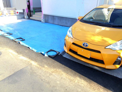 【駐車場】 | 新築　さいたま市岩槻区　西町　全2棟　2号棟 らすと1棟 | ・岩槻駅徒歩14分・駐車場2台・南西向き・4LDKとルーフバルコニー・城北小・城北中・庭付き・