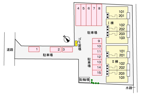 ホワイトテール Ⅰの区画図