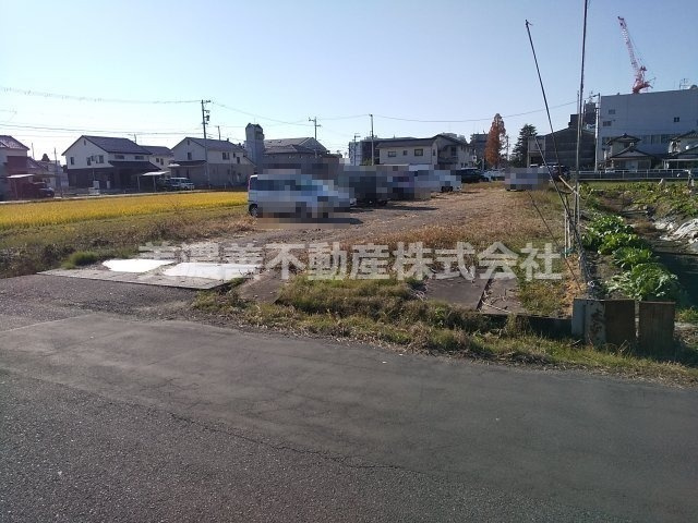 ５６０１９　岐阜市江添土地の前面道路含む現地写真