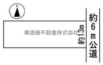 ５６０１９　岐阜市江添土地の区画図