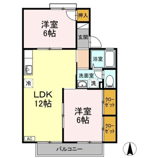 【間取り】 | セジュール西村　A棟