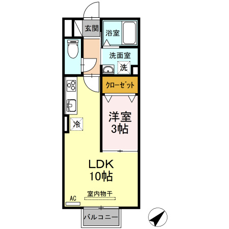 【間取り】 | セジュール福地
