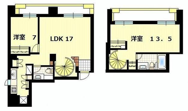 文京区湯島２丁目の賃貸マンションの間取り