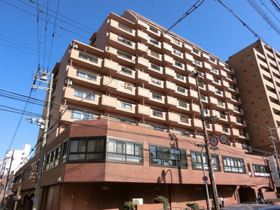 【外観】 | パルムハウス江坂　 | 【現地写真】 鉄骨鉄筋コンクリート造13階建マンション♪