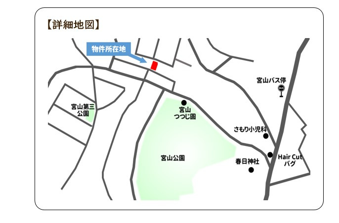 豊中市宮山町４土地の地図