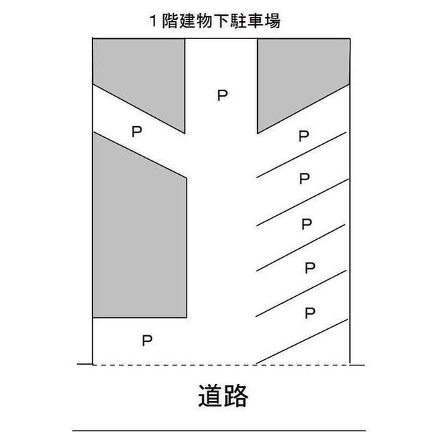 岐阜市司町の事務所の駐車場