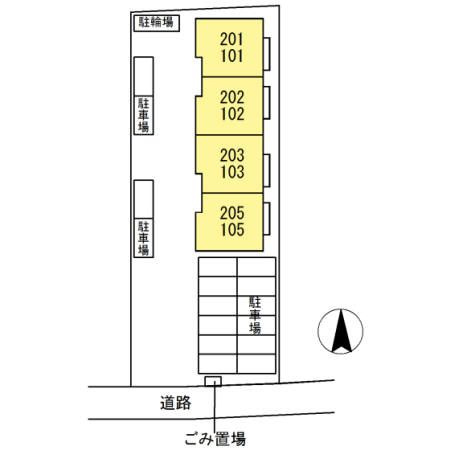 サンヴィータ花園の区画図