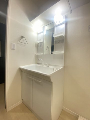 【洗面所】 | リヴェールシャトー綱島【SHM】 | シャンプードレッサーで忙しい朝にも寝癖の付いた頭にも優しい☆