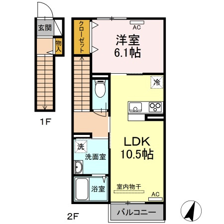 ヴィラパストラーレの間取り