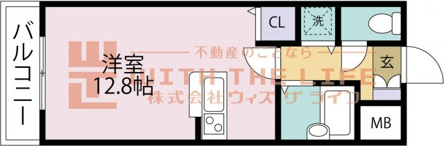 アザレアハイツ江崎【キャッシュバック対象物件】の間取り
