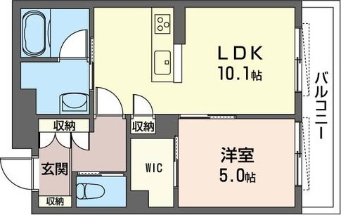 仮）江戸川区北小岩6丁目シャーメゾンの間取り|使い勝手に優れる間取り！大型の玄関収納と大容量のＷＩＣが自慢♪