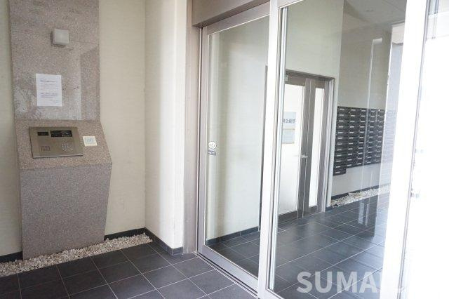 熊本市中央区保田窪２丁目の賃貸マンションのエントランス