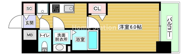 【間取り】 | プレサンス野田阪神駅前ザ・プレミアム