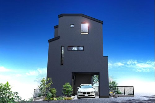 上星川駅から平坦徒歩１１分！ＬＤＫ１６.４帖の３ＬＤＫ♪保土ヶ谷区川島町　新築戸建ての外観パース