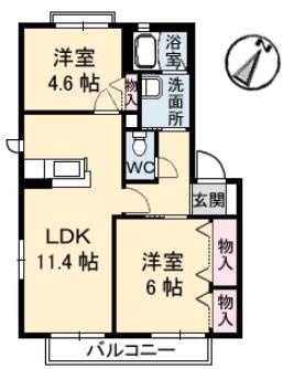 【間取り】 | フォンテーヌ大福