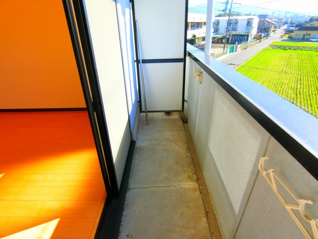 第二北山マンションのバルコニー