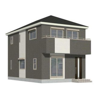 【外観】 | 北方町加茂　新築建売全3棟　2月完成予定　2階に4部屋＋畳コーナー3帖♪お車スペース4台可能！