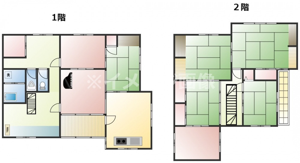 二タ子売家の間取り
