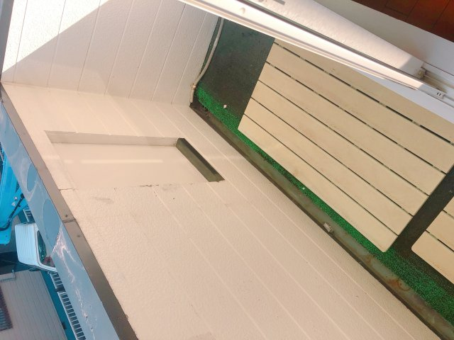 栗真ハイマートエクセル　A棟のバルコニー