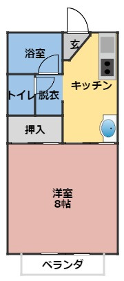 栗真ハイマートエクセル　B棟の間取り