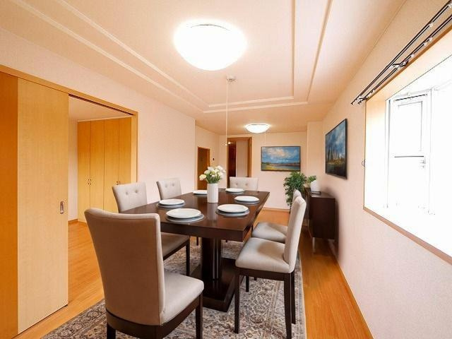 ＣＨＥＲＲＹ　ＨＯＵＳＥ（チェリーハウス）の居間・リビング|CGで家具等を配置したもので家具等は含まれません