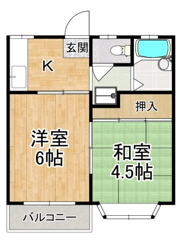 【間取り】 | ハイツエンデバーⅠ