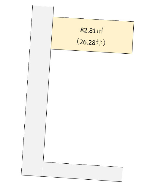 和歌山市中島・土地・56641の区画図