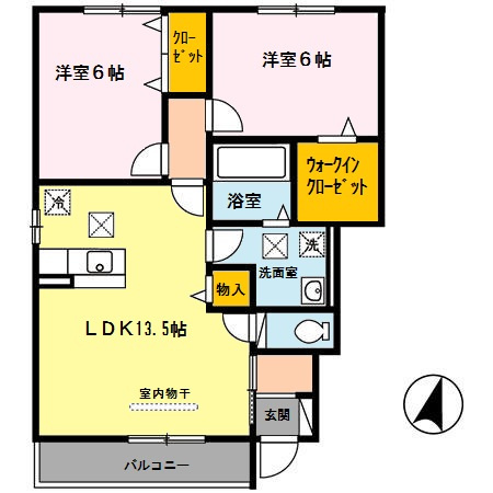 【間取り】 | D-room秋月　B棟