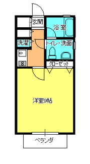 【間取り】 | グランメゾン | 間取り1K