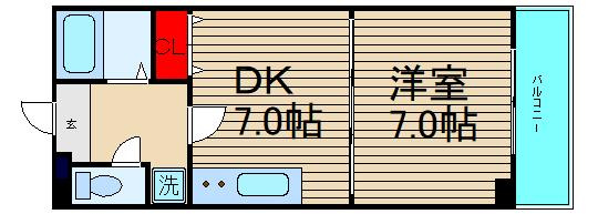 パークサイド難波の間取り