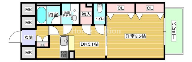 【間取り】 | アルグラッド野田駅前