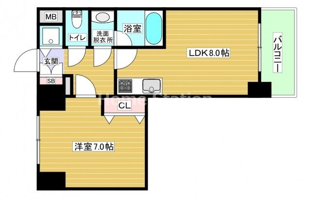 【間取り】 | アルグラッド福島WEST