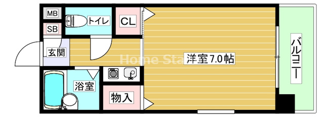 【間取り】 | ル・シェル福島