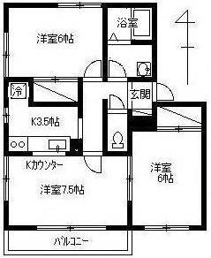 【間取り】 | ラークヒルズＡ
