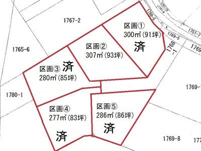 【区画図】 | アクアリゾート佐久平分譲地 | 商談状況はお問い合わせくださいませ。