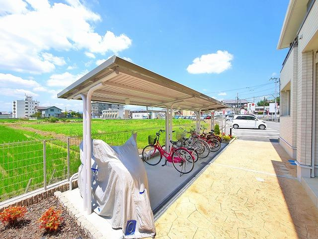 ソライロ　ガーデンのその他共用部分|自転車置き場です